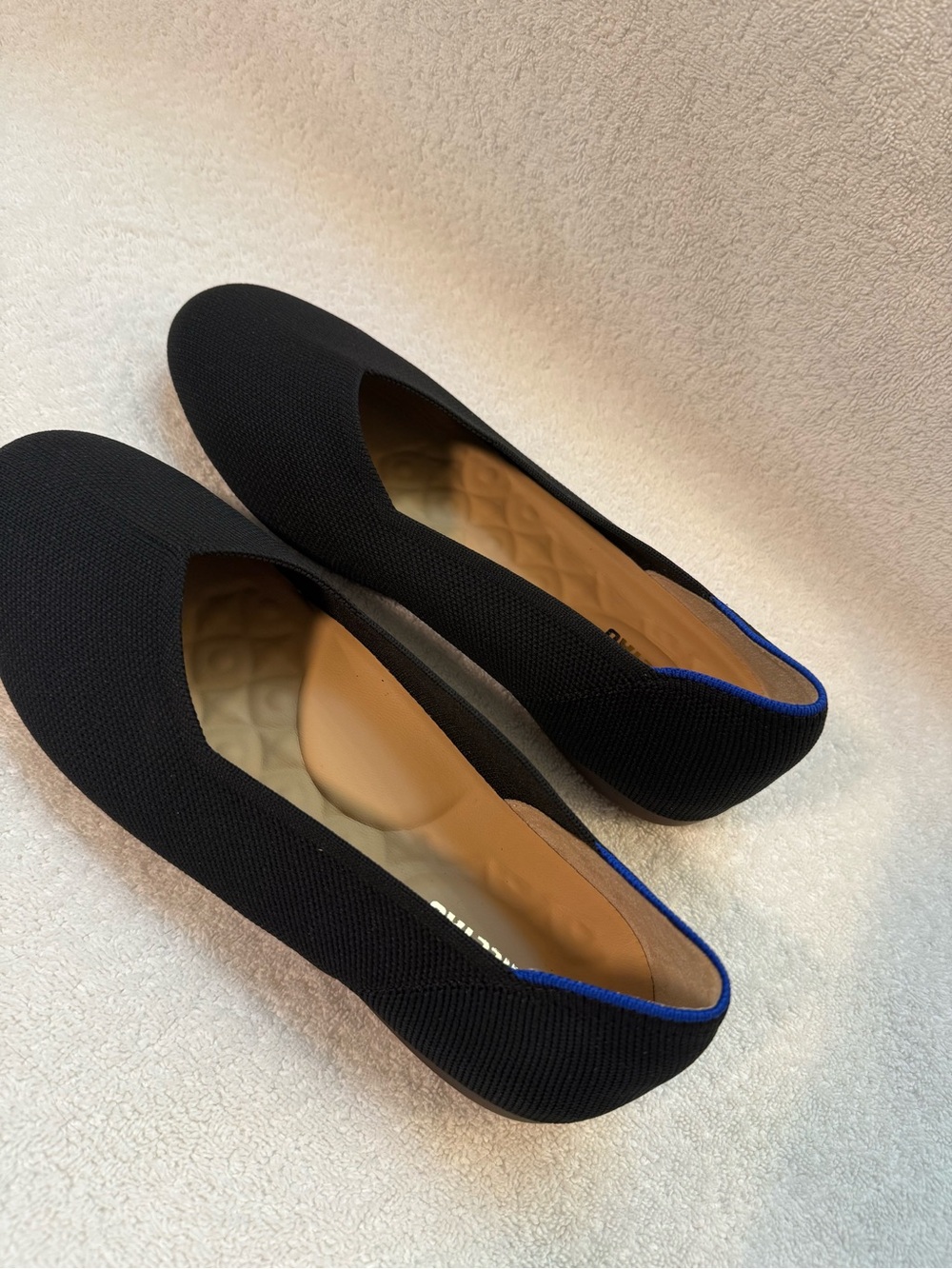 Black Knit Slip-On Women’s Shoe with Blue Trim bundle shoes for deeper discount - Picture 5 of 14